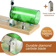 Резак для стеклянных бутылок толщина резки 3-10 мм алюминиевый сплав лучший контроль резки создание стеклянных скульптур