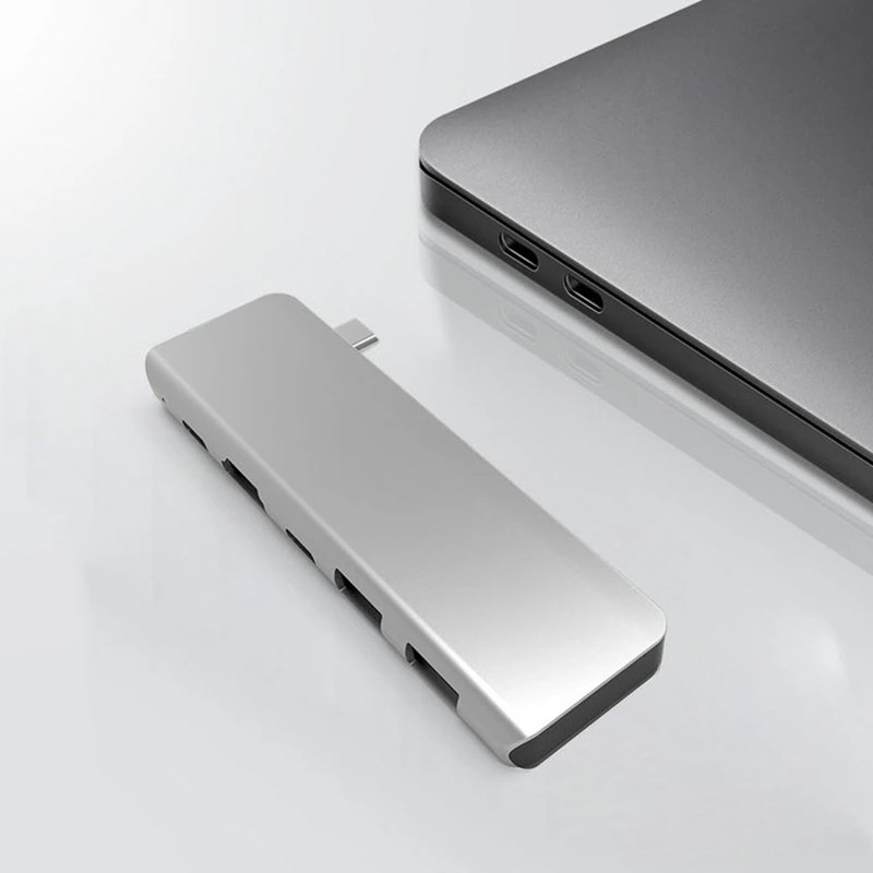 5 в 1 USB-C концентратор 4 к 60 Гц Тип C концентратор USB адаптер Поддержка 87 Вт Зарядка для MacBook Pro/tv