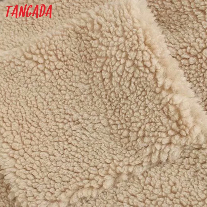 Tangada, женское объемное плюшевое пальто, теплое, толстое, на пуговицах,, осень, зима, теплое, плюшевое пальто, Женское пальто, 4M117