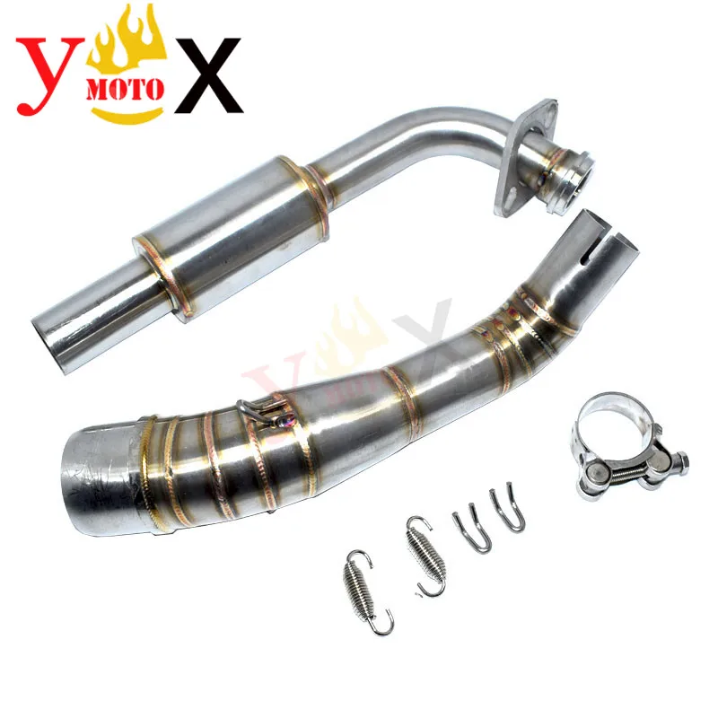 NVX 155 скутер велосипед slip on Header Передняя ссылка выхлопная труба среднего глушителя для Yamaha NVX155 NVX125 AEROX 155- 17