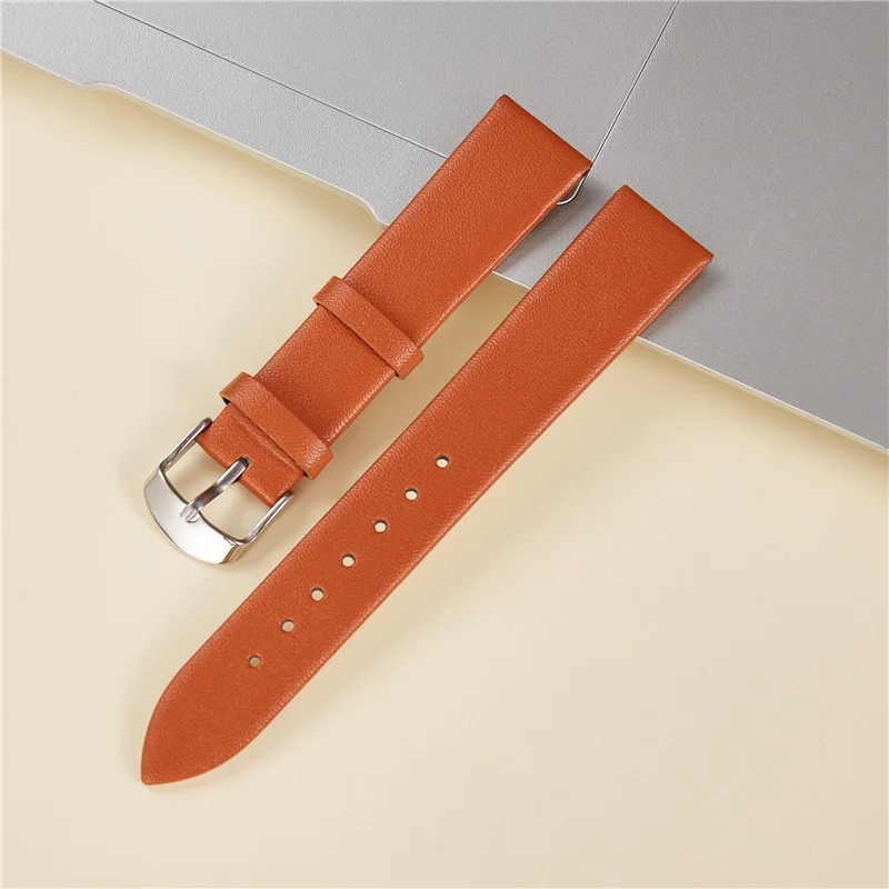 Elegant Women's Soft Calfskin Leather Watch Strap - Thin Fashion Bracelet Wristband