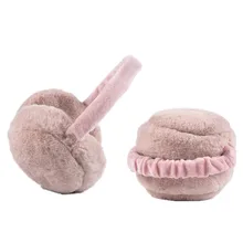 Складные меховые зимние наушники для женщин, теплые наушники, подарочные наушники для девочек, AB337