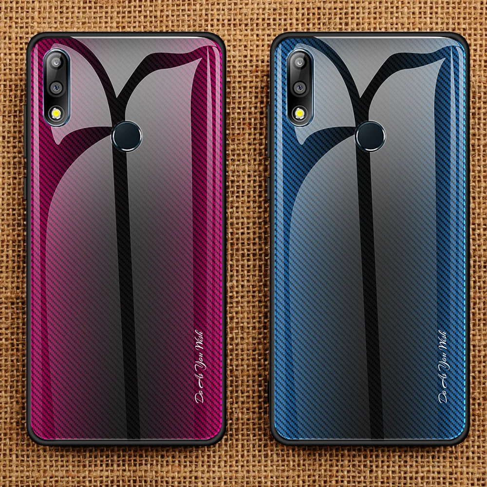 Для Asus Zenfone Max Pro M2 ZB633KL ZB631KL M1 ZB601KL ZB602K модный бизнес градиент закаленное стекло Капа