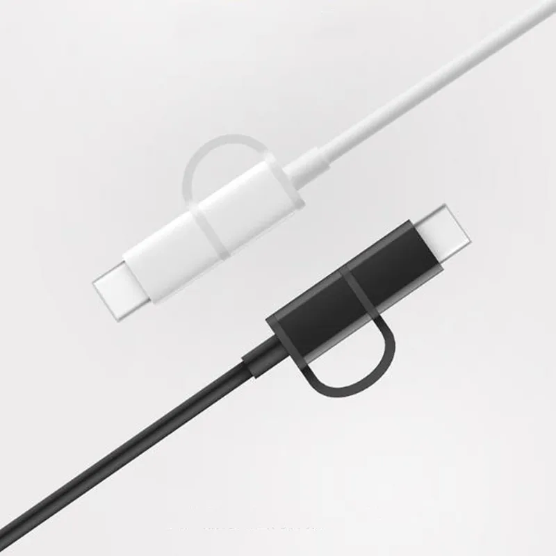 Оригинальный 100 см Xiaomi 2 в 1 Micro USB Type C кабель для быстрой зарядки Mi 9T 9SE 6 6x Redmi K30 K20 Note