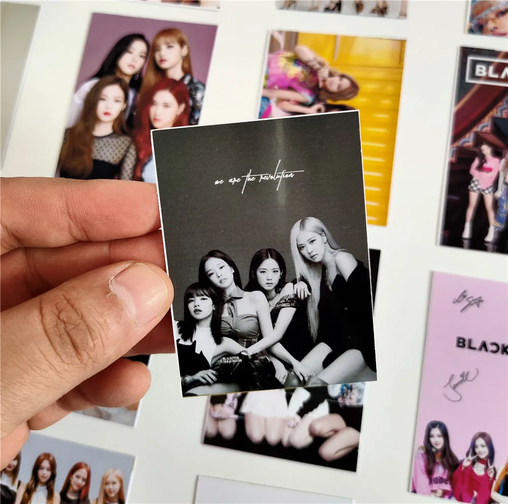 16 шт./компл. Kpop Blackpink Фотокарта альбом поступления Лиза Роза Джинни JISOO Роза kpop Blacpink фотоальбом lomo карта Почтовые открытки