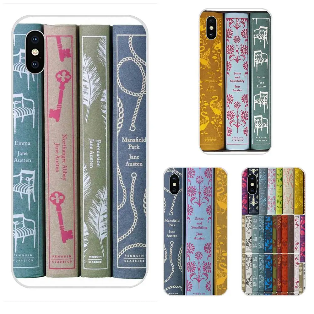 Soft TPU Quinn Phone For Xiaomi Redmi Mi 4 7A 9T K20 CC9 CC9e Note 7 9 Y3 SE Pro Prime Go Play Jane Austen Books Penguin | Мобильные