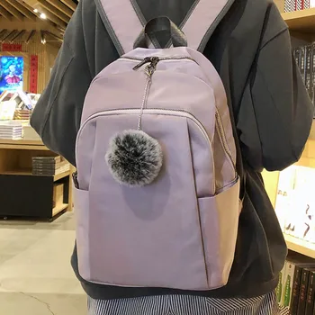 

HOCODO 2020 Nylon Women Backpack New Fashion Waterproof Female Backbag Casual Solid Color Travel Bag High Quality Student Bags