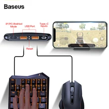 Baseus игровой USB Bluetooth адаптер для PUBG смартфон Мышь Клавиатура База Bluetooth 4,0 Беспроводная USB игровая периферийная устройства для iPhone