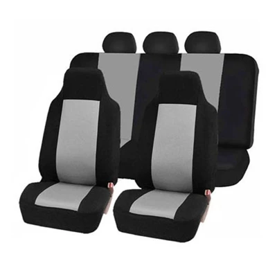 9PcsSet Gray DKCEIS Авто Стайлинг, аксессуары для интерьера: чехол для сидения автомобиля Универсальный полиэстер автомобиль спереди на заднем сиденье наволочки защитная пленка 9 шт./компл - Название цвета: 9PcsSet Gray