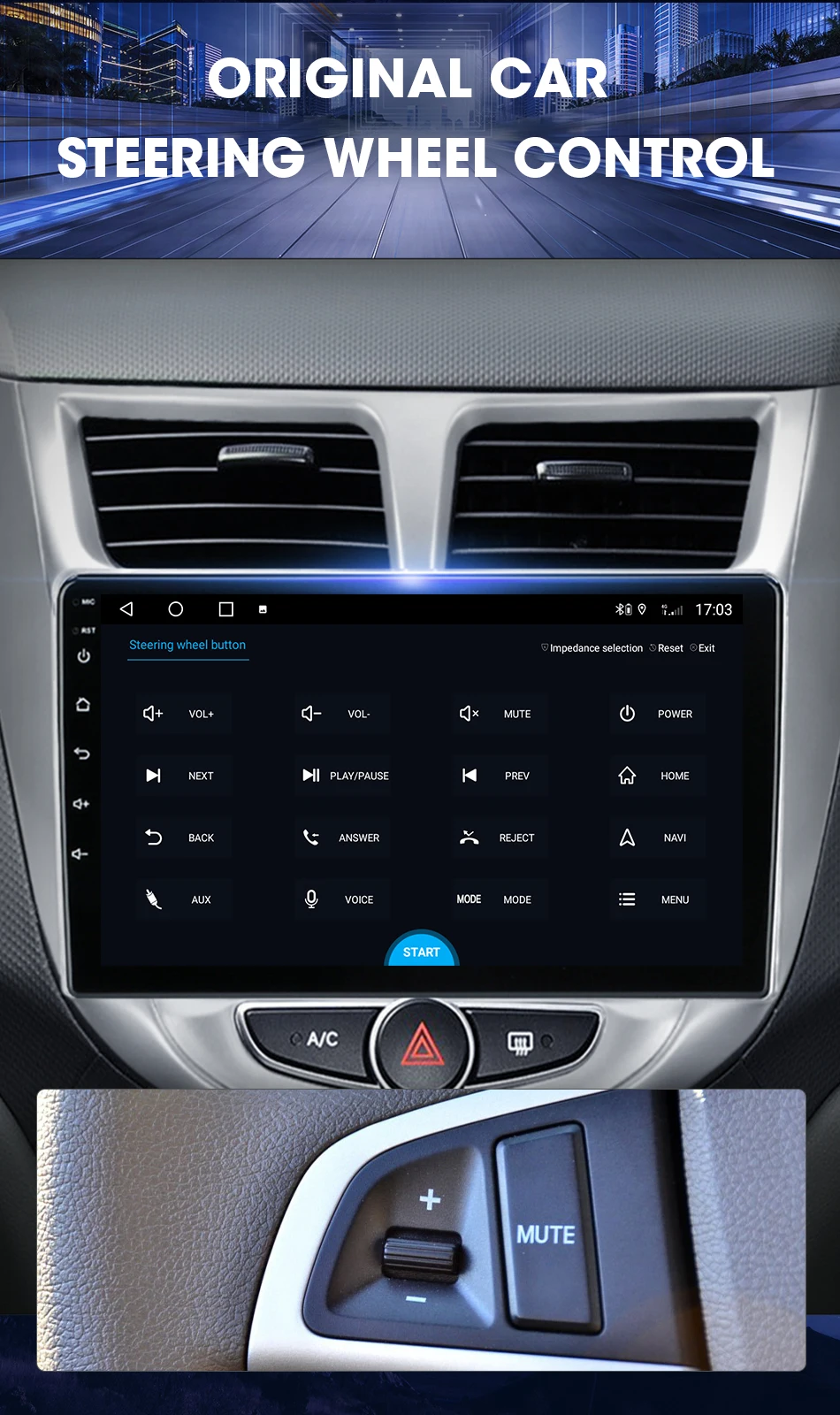 Radio con GPS para coche, reproductor Multimedia con Android 11, 2 din, 4G, DVD, para Hyundai Solaris Verna Accent 1, 2010 - 2016