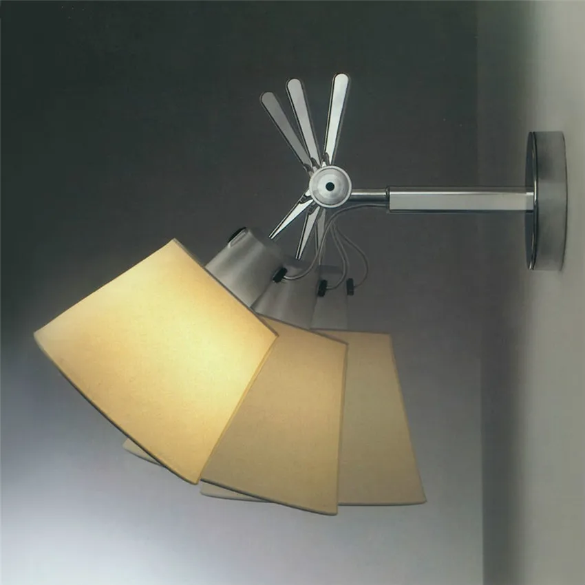 Современный настенный светильник для гостиной, минималистичные регулируемые настенные лампы для ванной комнаты, спальни, светодиодные