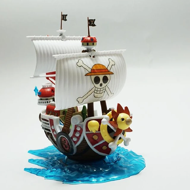 Anime One Piece Luffy THOUSAND SUNNY figura juguetes ensamblaje barco  modelo pirata barco decoración regalos coleccionables