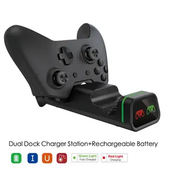 

Controller Charger Dual USB Charging Dock Station Stand Cradle for Xbox One X S Classic Colors and Simple Durable Design