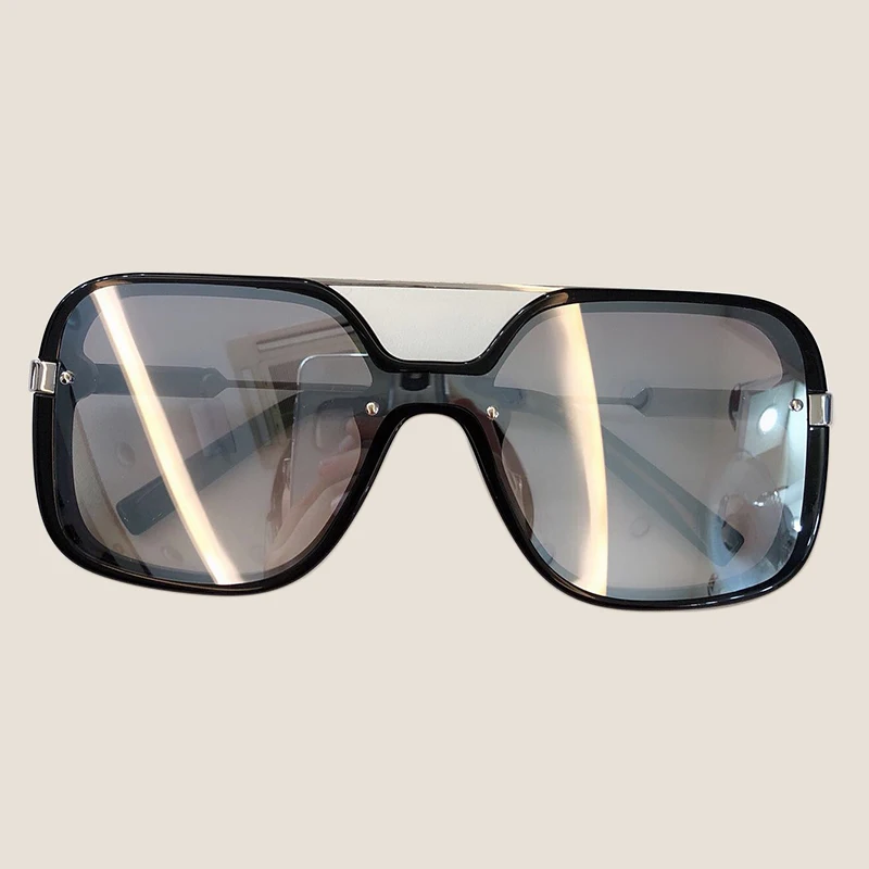 No2 Sunglasses Новинка, модные квадратные солнцезащитные очки для женщин, фирменный дизайн, Ретро стиль, зеркальные солнцезащитные очки больших размеров, Винтажные Солнцезащитные очки, Lunette De Soleil Femme - Цвет линз: No2 Sunglasses