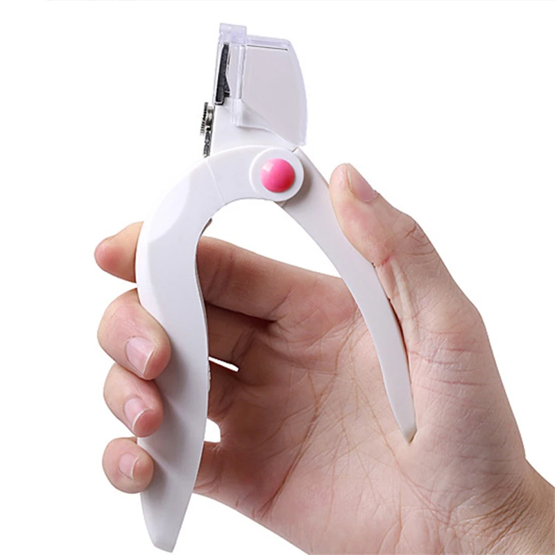 white nail clipper fake trimmer manicure clamp Special type U word Tools Cut False Nail Tips Edge Cutters Manicure tools | Красота и