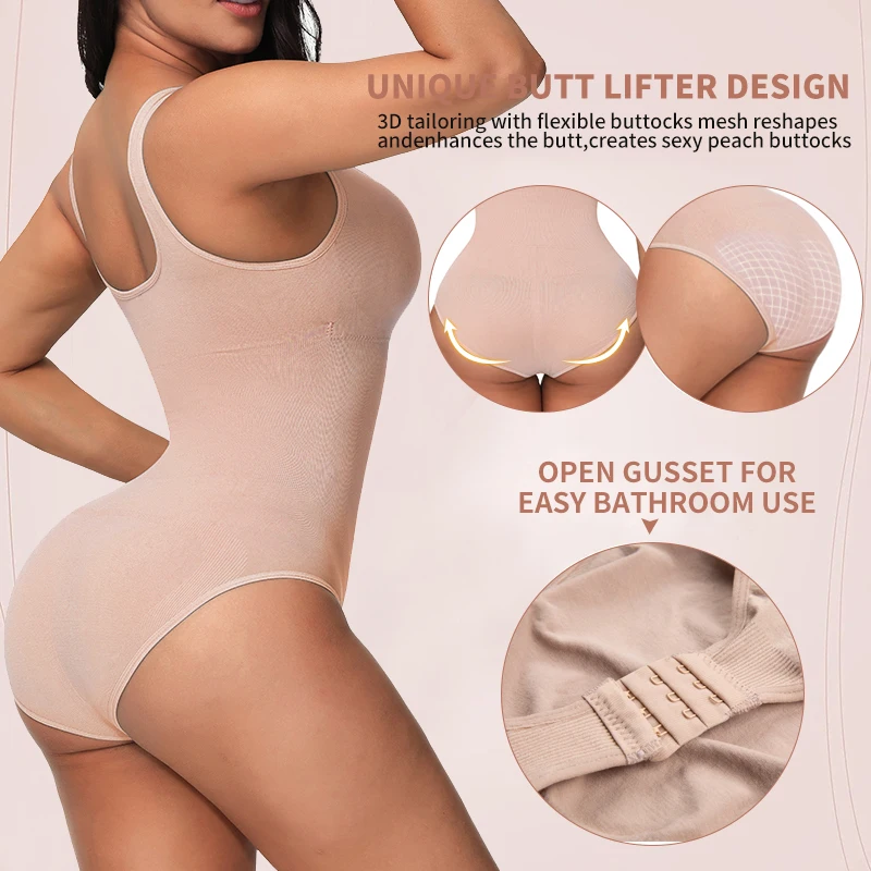 Faja Shapewear for Women Invisible Body Shaper Slimming Belly Underwear for Weight Loss Waist Trainer Tummy Control Bodysuit