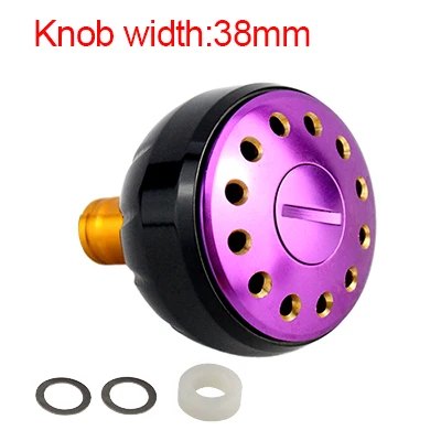 black purple EKfan 3000-5000 Серия высококачественный обработанный металлический рыболовный катушка ручки приманки литье Spining барабан, рыболовные снасти аксессуар - Цвет: black purple