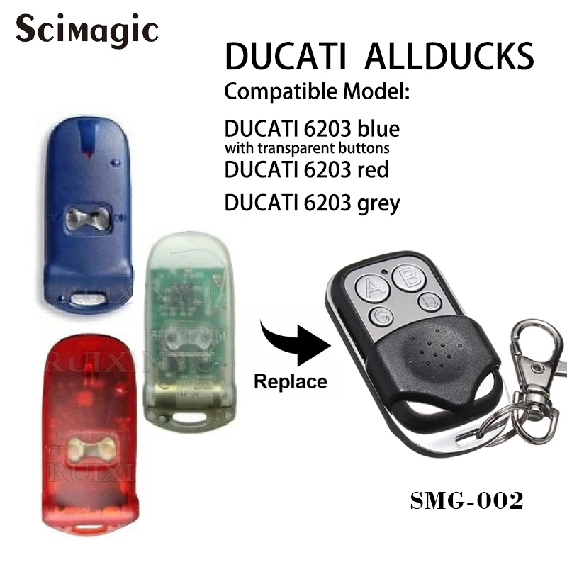 DUCATI ALLDUCKS HC6203 открывалка для гаражных ворот 433 92 МГц пульт дистанционного