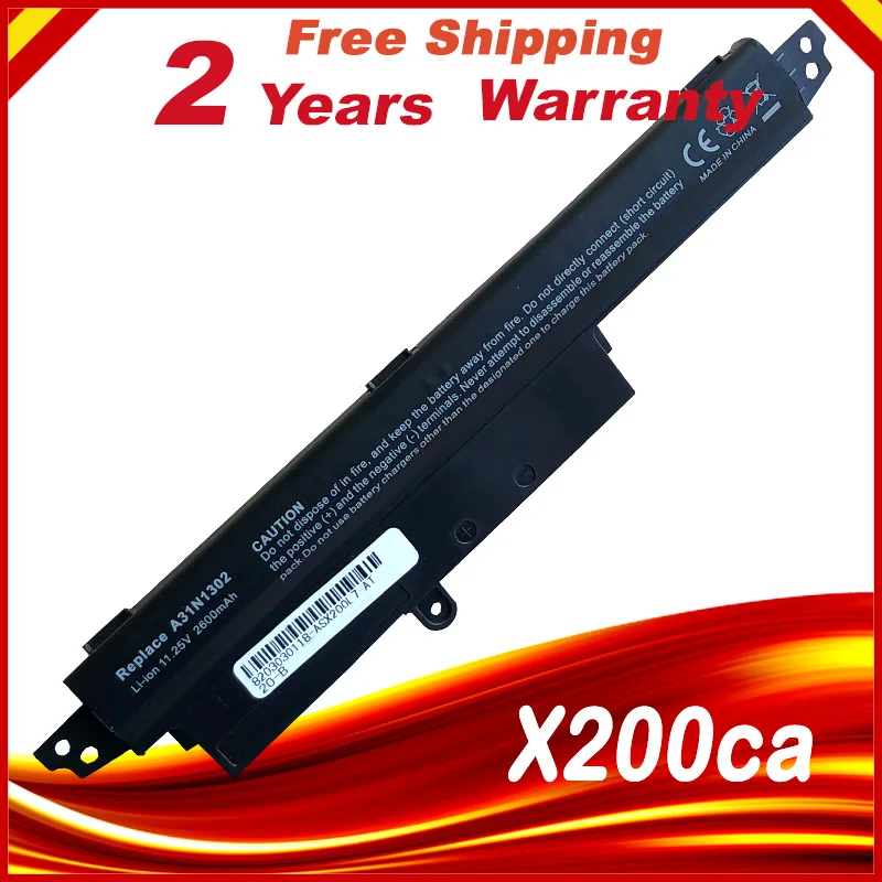 Аккумулятор для ноутбука A31N1302 батарея ASUS VivoBook X200CA X200MA X200M X200LA|a31n1302 battery|battery