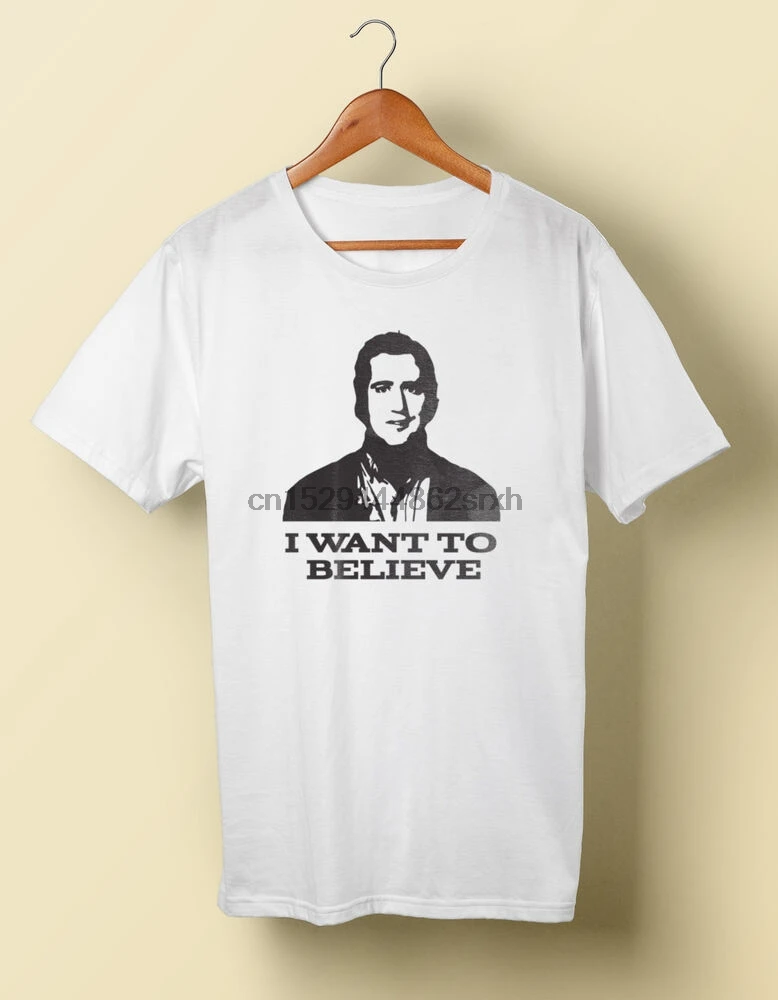 Футболка с надписью I Want to Believe Размеры S M L XL 2X 3X 4X 5X | Мужская одежда