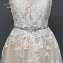 TOPQUEEN S374 королевская медаль ремесло свадебный пояс ручной работы свадебные ленты горный хрусталь бисером Высокое качество свадебный пояс