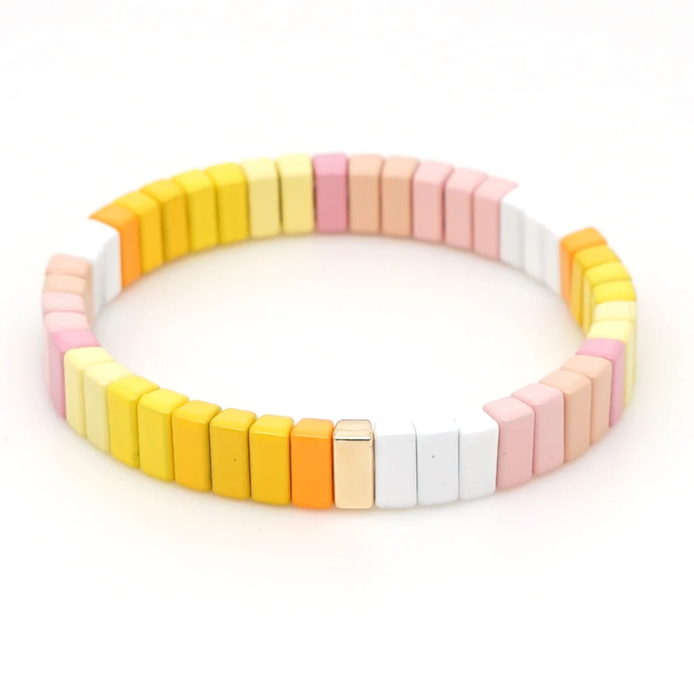 Shinus Богемский Браслет для женщин, эмалированный плиточный браслет, Pulsera Mujer Moda, ювелирное изделие, браслеты, аксессуары для женщин, подарок
