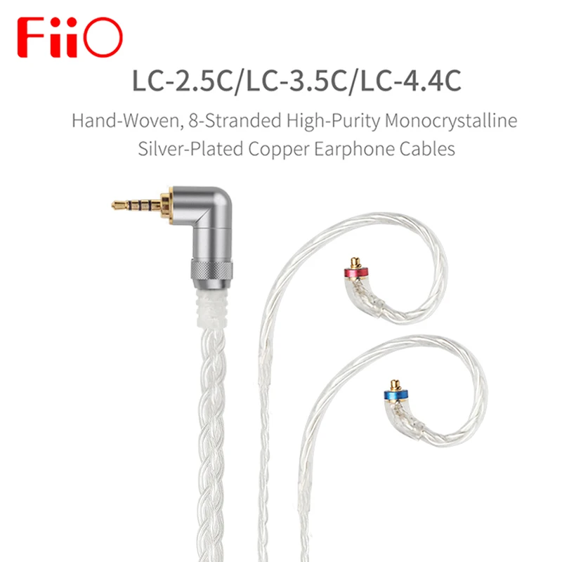 US $69.99 Fiio Lc25c Lc35c Lc44c Standard Mmcx 352544mm HandWoven Balanced Earphone Replacement Cable For ShureUe FiioJvc