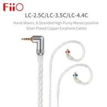 Fiio LC 2.5C LC 3.5C LC 4.4C Standaard Mmcx 3.5/2.5/4.4Mm Hand Geweven Evenwichtige Oortelefoon Vervanging Kabel Voor shure/Ue/Fiio/Jvc