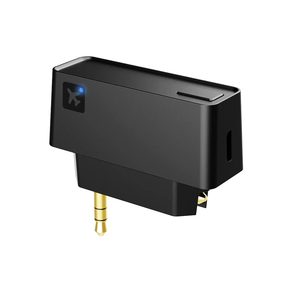 Bluetooth 5 0 Airplane Airline Flight Adapter Transmitter For Sennheiser Bluetooth Headphones Headsets Earphones TWS Earbuds