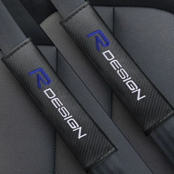 

For Volvo Rdesign XC90 S60 XC60 V70 S80 S40 V50 V40 V60 C30 2Pcs Car Soft Safety Seat Belt Pad Strap Cover Shoulder Protection