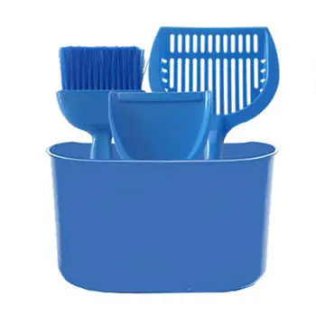 

Cat Litter Scoops Set Multifunctional Cat Litter Shovel Cat Litter Shovel Dustpan Broom And Garbage Bin 4 Pcs Set Pet Supplies