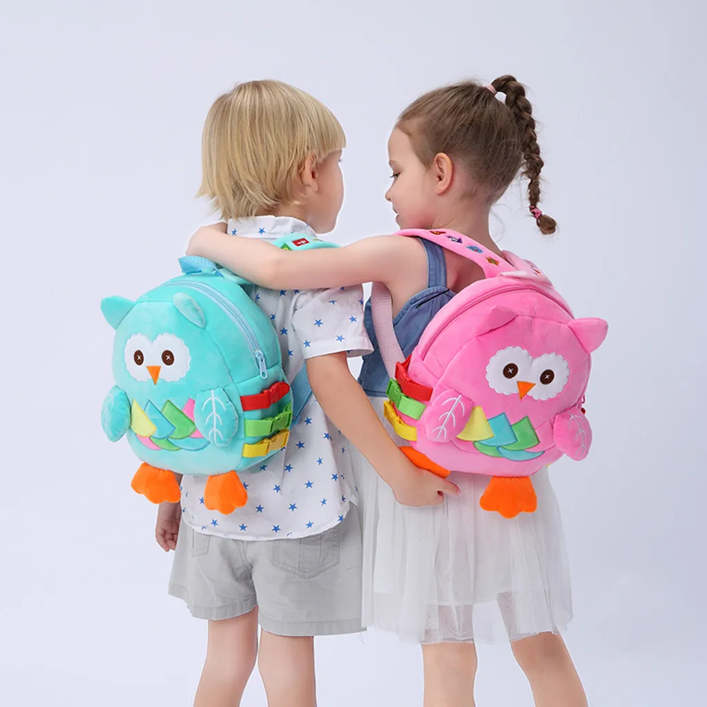 Плюшевый Рюкзак сова мультфильм милые животные малыш мини школьные сумки для детей раннего детского образования игрушка плюшевая сумка подарки для детей M50