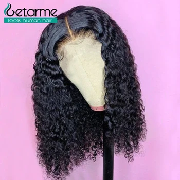 

13x4 Water Wave Lace Front Wig Short Bob Wigs 130% PrePlucked Lace Wig With Baby Hair Brazilian Hair Wig Human Hair Non-Remy