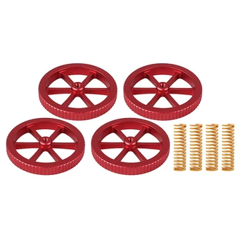 

for Ender Metal Red Hand-Turned Leveling Nut + Imported Spring 4 Kit 3D Printing Accessories Upgraded Version