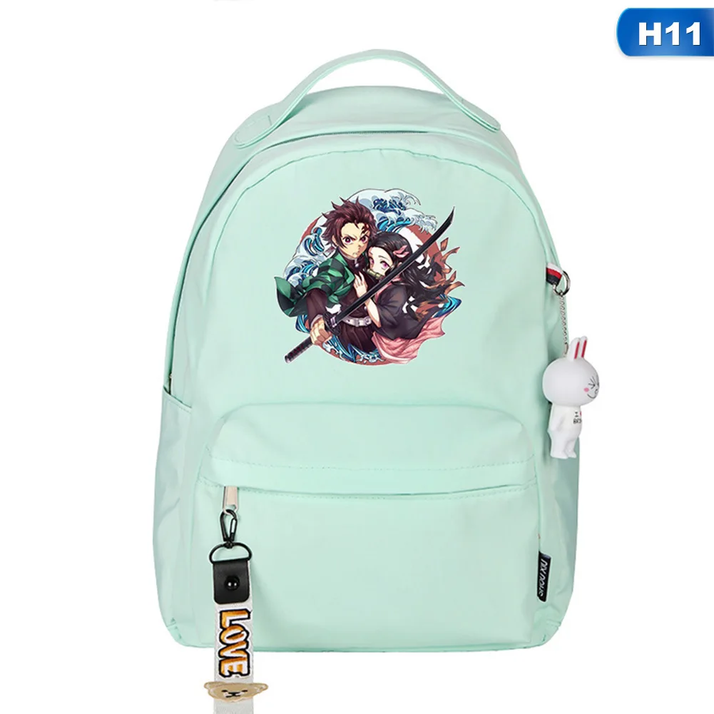 SB0549H11 Аниме принт рюкзаки демон убийца Kimetsu no Yaiba рюкзак сумки школьный рюкзак плечи посылка Студенческая сумка - Цвет: SB0549H11