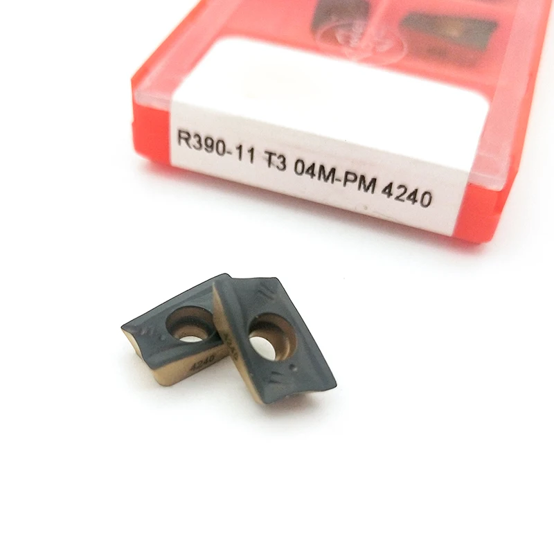 10 шт. R390-11T304 PM 4240 вставки карбида R390 фрезерные инструменты продольно-фрезерный токарные инструменты с резьбовой головкой, режущий