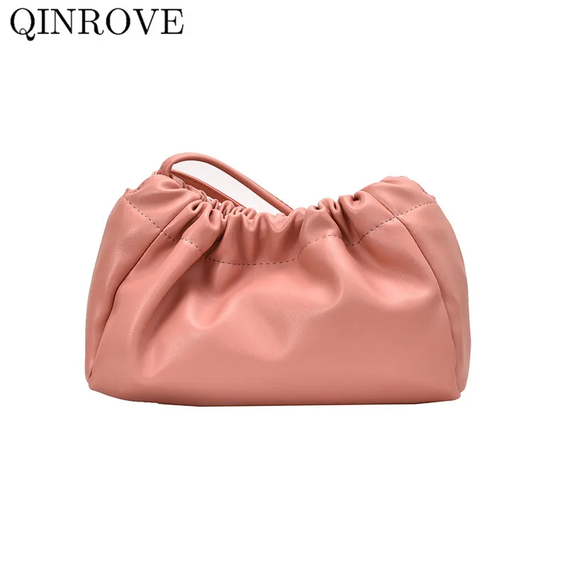 

Women's Handbag PU Leather Hasp Polyester Female Crossbody & Shoulder-bags Pink Black Bags Foldable Small Soft Casual Solid Bag