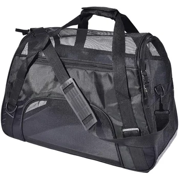 

Large Pet Travel Carriers Soft Sided Portable Bags Dogs Cats airline approved Dog Carrier,Upgraded Version