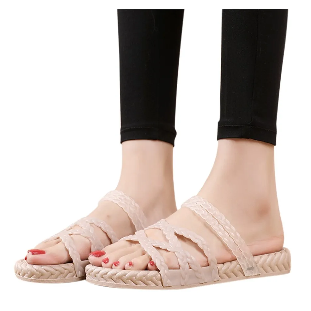 Chanclas De Mujer Inblu Con Doble Banda Ajustable - Plantilla Extraíble De Piel, Suela De 4 Cm, Cómodas Para Diario