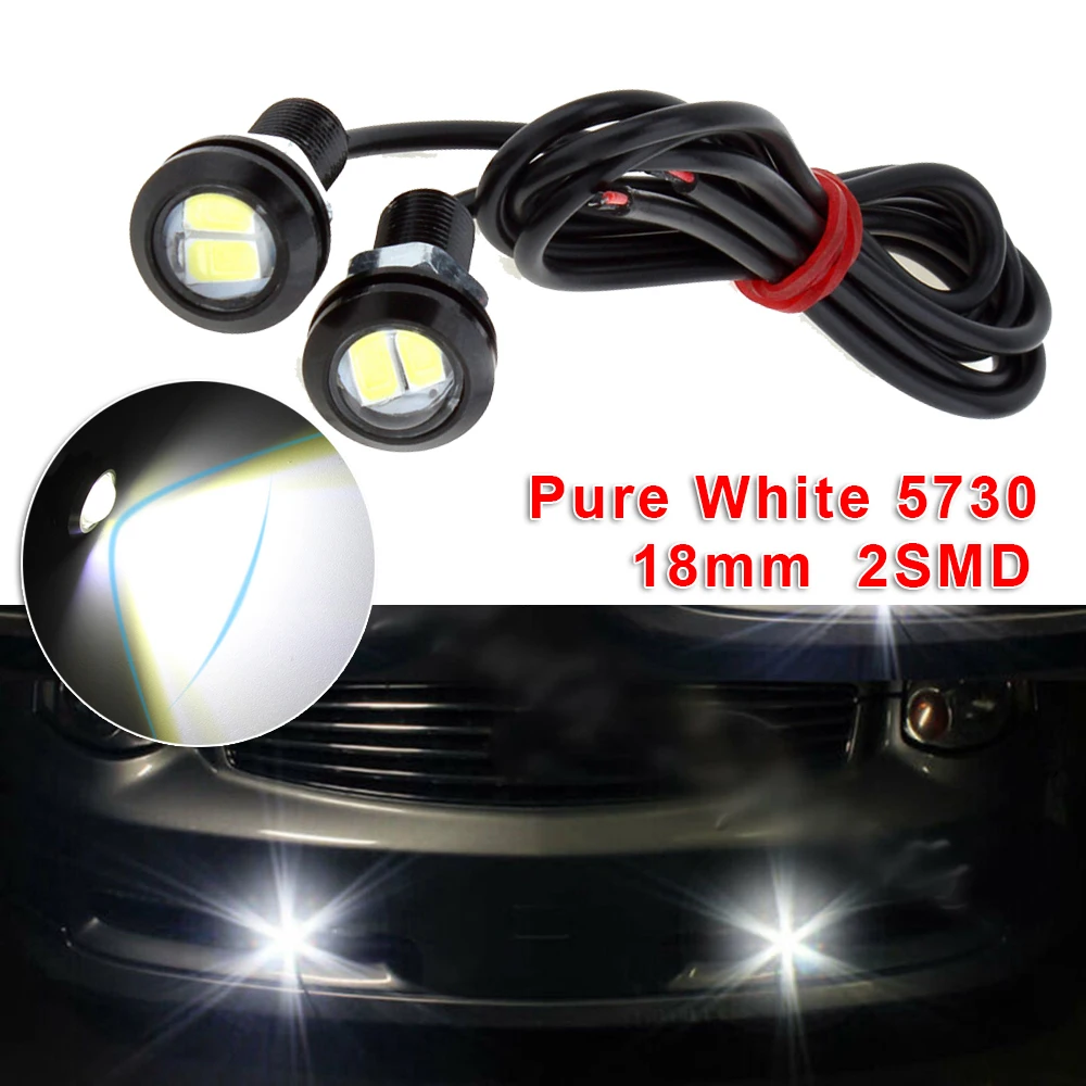 

White 12V 9W Eagle Eye LED Daytime Running DRL Backup Light Car Auto Lamp Hot