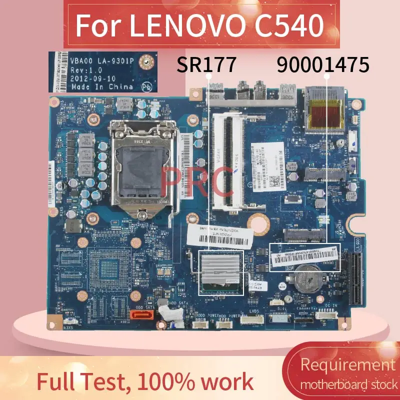 90001475 For LENOVO C540 Laptop motherboard LA-9301P SR177 Notebook Mainboard | Компьютеры и офис