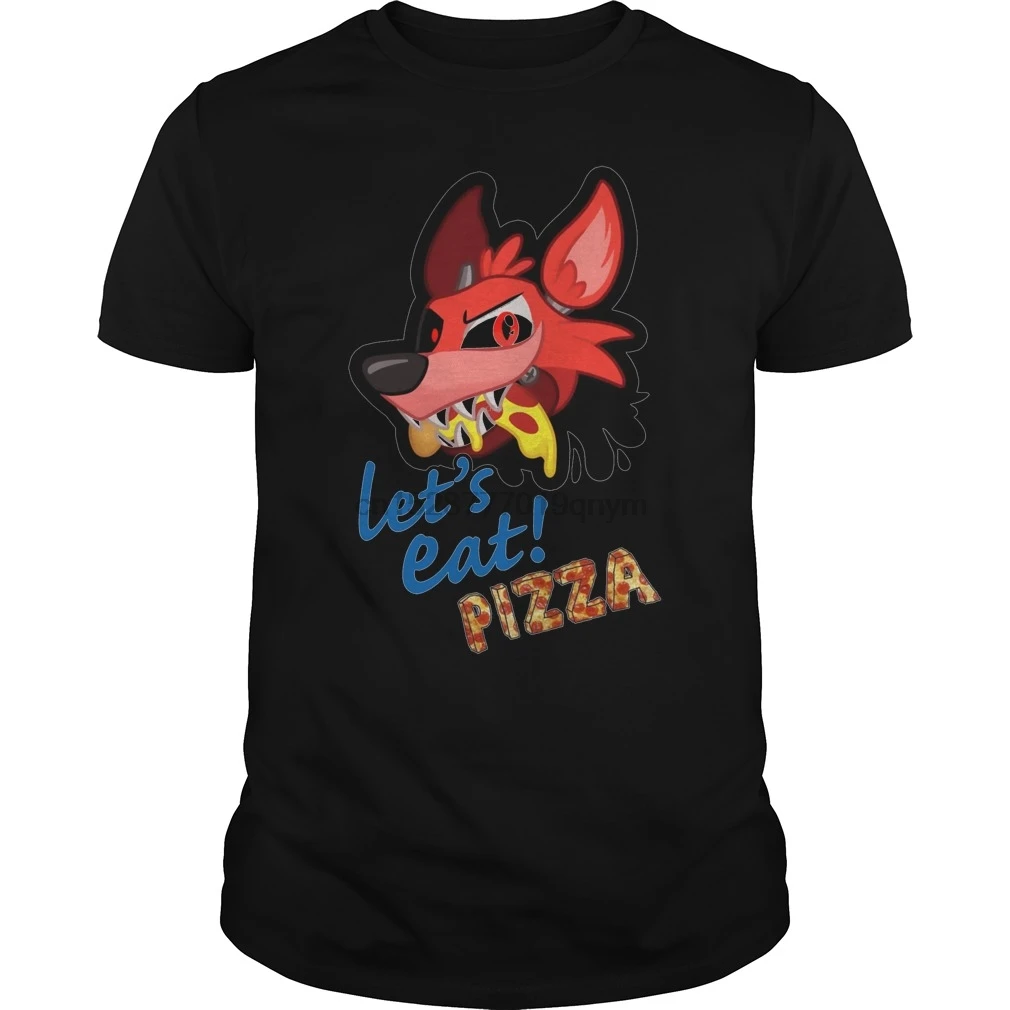 Мужская футболка FNAF Lets Eat Pizza 2017 крутая с принтом Футболки |