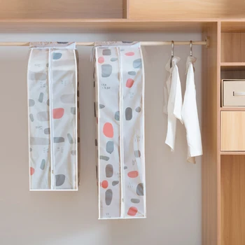 

PEVA three-dimensional clothes dust cover hanging fresh printed suit dust cover hanging bag
