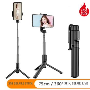 

Hot Selling Shadow 402 Aluminium Alloy Bluetooth Remote Control Selfie Stick Mini Selfie Stick Multi-functional