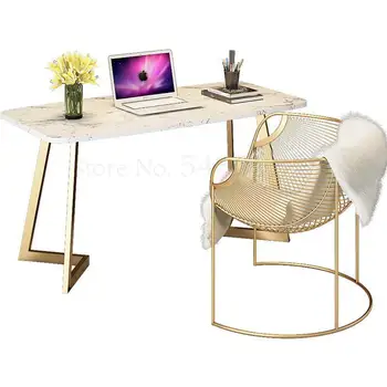 

Nordic marble computer desk writing desktop desk home table simple creative bedroom desk economy