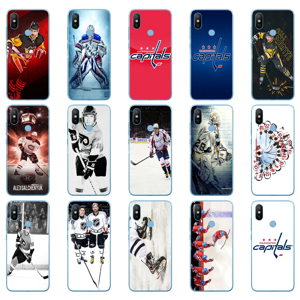 

40DD Ice Hockey Alexander Ovechkin Sidney Crosby Soft Silicone Cover Case for Xiaomi Redmi 6 6a mi 8 a2 lite note 5 6 pro 7 case