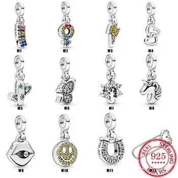 

Applicable Pandora Bracelet S925 Sterling Silver New Product New Girl Red Lips Small Accessories Hanging Beads DIY Accessories