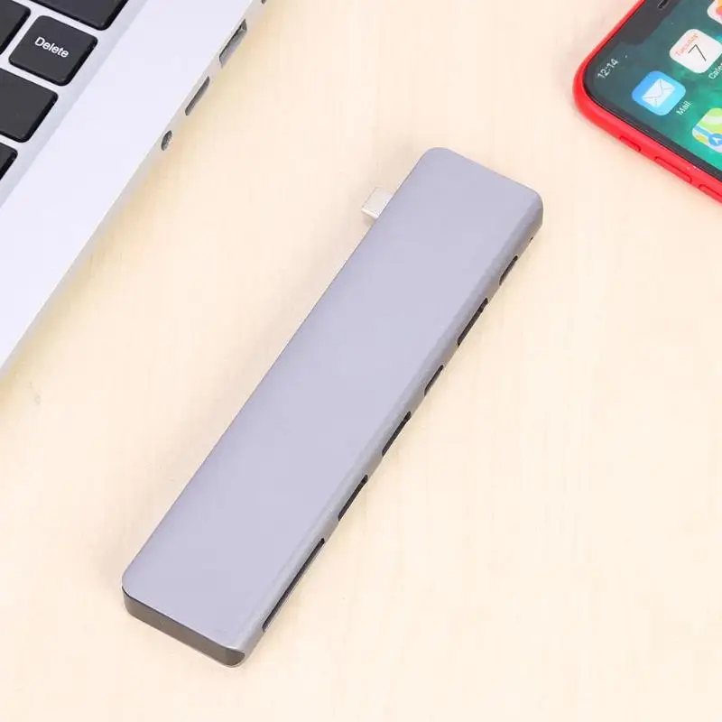 5in 1/7 в 1 TYPE-C концентратор док-станции кабель-Переходник USB C на карта памяти TF Многофункциональный Портативный практичный TYPE-C 4K HDMI адаптер