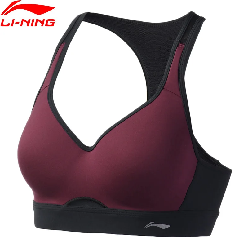 Женский спортивный бюстгальтер Li-Ning AUBP144 дышащий Удобный топ с подкладкой для