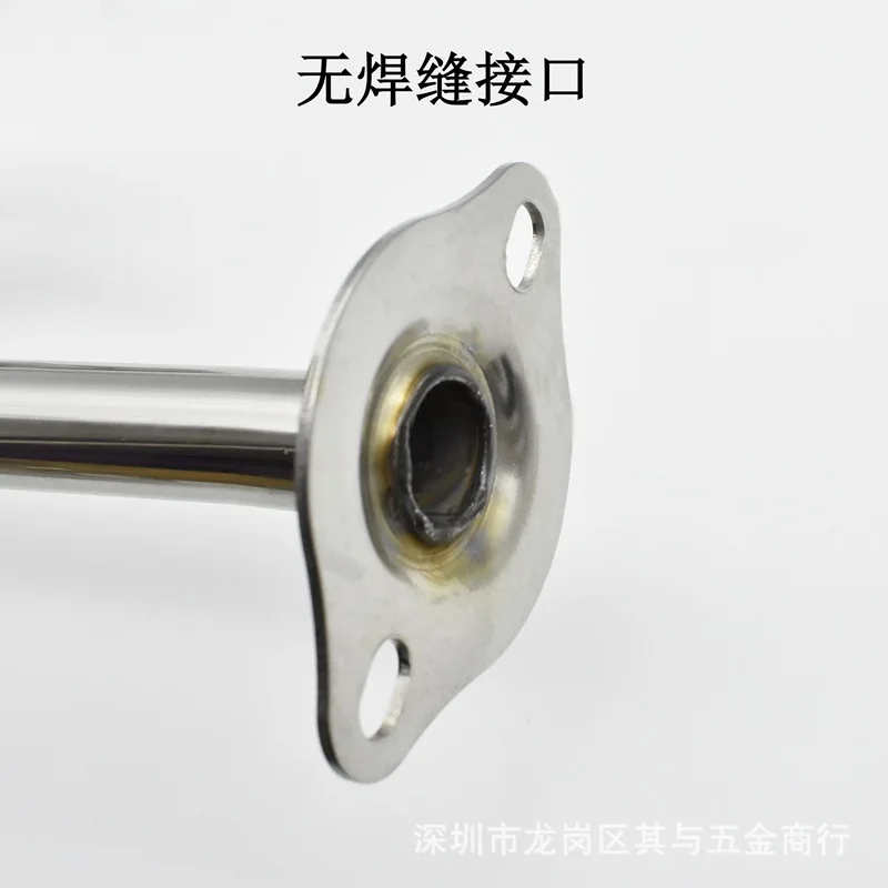 Manufacturers Direct Selling Thick Stainless Steel Bracket Balcony Fixed Clothing Rod Hanging through Flange Base Clothes Rack A